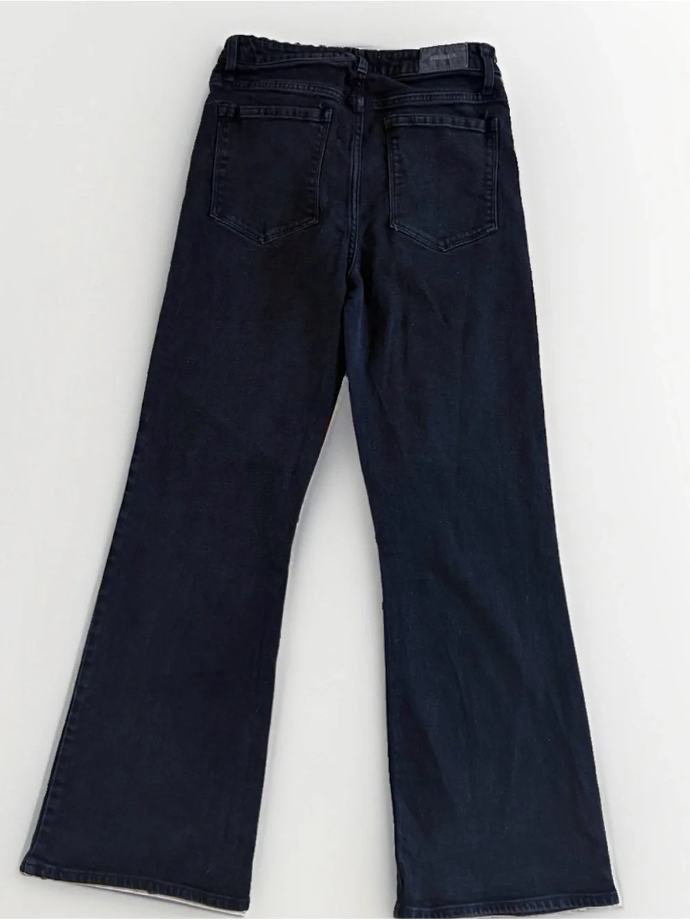 RSQ High Rise Flare Jeans Women’s Size 29 Black Stretch Denim Flared Leg